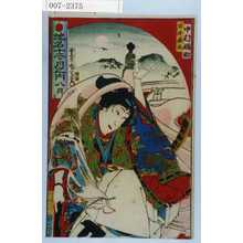 Toyohara Kunichika: 「地名十二ヶ月之内八月」「源牛若丸 中村福助」 - Waseda University Theatre Museum
