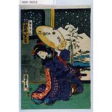 Utagawa Kunisada II: 「たそかれ 岩井紫若」 - Waseda University Theatre Museum