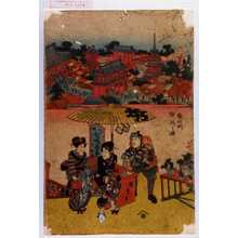 Utagawa Hiroshige: 「雷神門外之体」 - Waseda University Theatre Museum