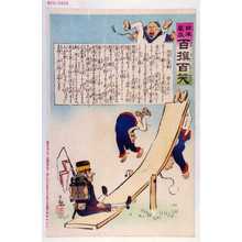 Kobayashi Kiyochika: 「日本万歳 百撰百笑」「愉快な運動 骨皮道人」 - Waseda University Theatre Museum