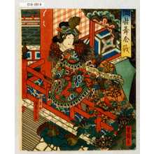 Utagawa Yoshitaki, 歌川芳滝 (芳滝)による浮世絵「「国性爺合戦」「錦生女 坂東彦三郎」」