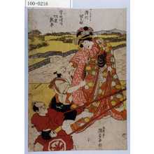 Utagawa Kunisada: 「こし元おかる 沢村田之助」「鷺坂伴内 坂東熊平」 - Waseda University Theatre Museum