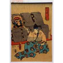 Utagawa Kunisada: 「七つ面 ななつめん」「十八番の内七」「面打賀古世赤右衛門」 - Waseda University Theatre Museum
