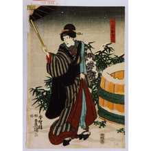 Utagawa Kunisada: 「女房おきく」 - Waseda University Theatre Museum