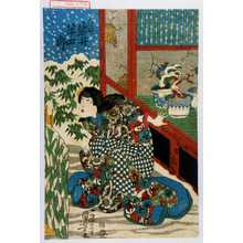 Utagawa Kuniyoshi: 「白妙 岩井半四郎」 - Waseda University Theatre Museum