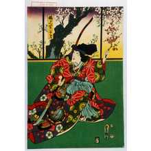 Utagawa Kunisada: 「梅がへ 実ハ千鳥」 - Waseda University Theatre Museum