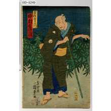 Utagawa Kunisada II: 「百性次左エ門 中村鶴蔵」 - Waseda University Theatre Museum