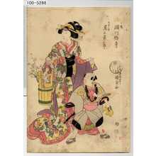 Utagawa Kunisada: 「小桜 瀬川路考」「ちさ平 尾上栄三郎」 - Waseda University Theatre Museum