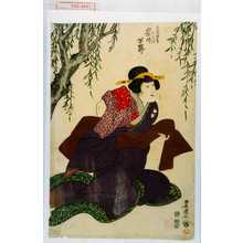 Utagawa Toyokuni I: 「文蔵女房おしづ 岩井半四郎」 - Waseda University Theatre Museum