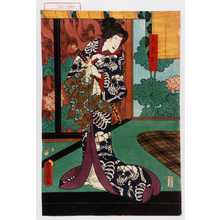 Japanese Print "「人丸お六」" by Utagawa Toyokuni III, 歌川豊国〈3〉 (豊国〈3〉)