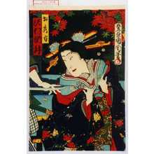 Toyohara Kunichika: 「お秀方 沢村訥升」 - Waseda University Theatre Museum