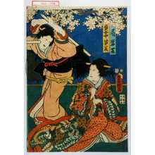 Estampe japonaise "「局岩藤」「奥女中姿美」" par Utagawa Toyokuni III, 歌川豊国〈3〉 (豊国〈3〉)