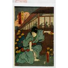 Japanischer Druck "「召仕お初 沢村田之助」" von Utagawa Toyokuni III, 歌川豊国〈3〉 (豊国〈3〉)