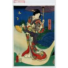 Utagawa Toyokuni III, 歌川豊国〈3〉 (豊国〈3〉)による浮世絵「「岩藤の亡霊」」