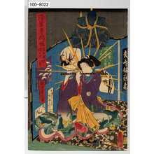 Utagawa Kunisada: 「浅草寺開帳 石の枕姥ヶ池ノ故事」「観世音ノ化身」 - Waseda University Theatre Museum