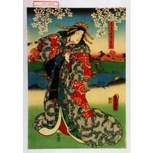 Utagawa Toyokuni III, 歌川豊国〈3〉 (豊国〈3〉)による浮世絵「「花子太夫 実ハ松若」」