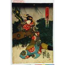 Japanischer Druck "「芸子小三 尾上菊治郎」" von Utagawa Kunisada, 歌川国貞 (国貞〈1〉)