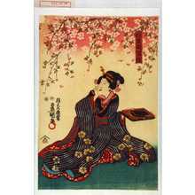 Japanese Print "「将監娘写絵」" by Utagawa Toyokuni III, 歌川豊国〈3〉 (豊国〈3〉)