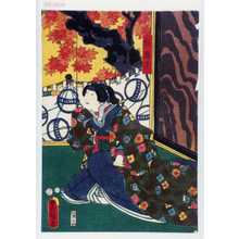 Utagawa Toyokuni III, 歌川豊国〈3〉 (豊国〈3〉)による浮世絵「「経題尼」」