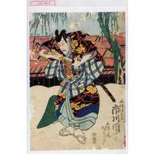 Utagawa Kunisada, 歌川国貞 (国貞〈1〉)创作的日本版画《「不波伴左衛門 市川団十郎」》