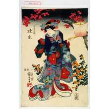 Utagawa Kuniyoshi: 「こし元桂木」 - Waseda University Theatre Museum