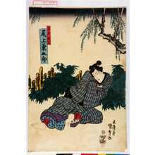 Utagawa Kunisada, 歌川国貞 (国貞〈1〉)创作的日本版画《「調市長吉 尾上菊五郎」》