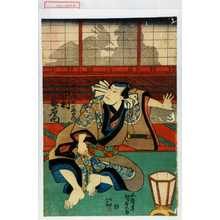 Utagawa Kunisada, 歌川国貞 (国貞〈1〉)による浮世絵「「黒船町の忠右衛門 中村歌右衛門」」