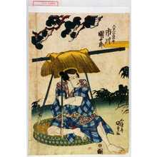 Japanischer Druck "「六もんの庄太郎 市川団十郎」" von Utagawa Kunisada, 歌川国貞 (国貞〈1〉)