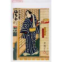 Utagawa Kunisada II: 「男達浮世戸平 坂東彦三郎」 - Waseda University Theatre Museum