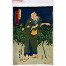 Utagawa Kunisada II: 「百性次左衛門 中村鶴蔵」 - Waseda University Theatre Museum