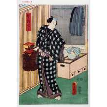 Japanischer Druck "「髪結才三」" von Utagawa Toyokuni III, 歌川豊国〈3〉 (豊国〈3〉)