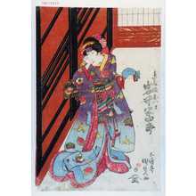 Japanese Print "「糸屋娘おいと 岩井半四郎」" by Utagawa Kunisada, 歌川国貞 (国貞〈1〉)