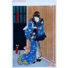 Japanischer Druck "「長吉姉お関」" von Utagawa Toyokuni III, 歌川豊国〈3〉 (豊国〈3〉)