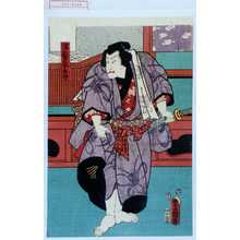 Estampe japonaise "「濡髪長五郎」" par Utagawa Toyokuni III, 歌川豊国〈3〉 (豊国〈3〉)