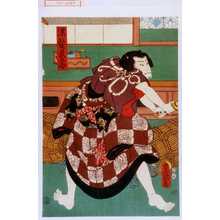 Japanischer Druck "「濡髪長五郎」" von Utagawa Toyokuni III, 歌川豊国〈3〉 (豊国〈3〉)