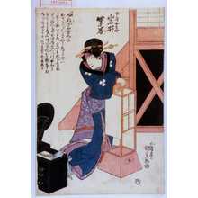 Utagawa Kunisada, 歌川国貞 (国貞〈1〉)による浮世絵「「女房おはや 岩井紫若」」