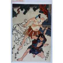 Japanischer Druck "「中村芝翫」「三枡源之助」「嵐冠十郎」" von Utagawa Kunisada, 歌川国貞 (国貞〈1〉)