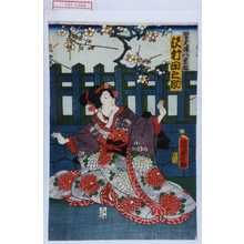 Utagawa Kunisada II: 「助太夫娘八重梅 沢村田之助」 - Waseda University Theatre Museum