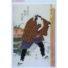 Utagawa Kunisada, 歌川国貞 (国貞〈1〉)による浮世絵「「手間取長九郎 松本幸四郎」」