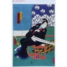 Estampe japonaise "「木浦新吾 坂東彦三郎」" par Utagawa Toyokuni III, 歌川豊国〈3〉 (豊国〈3〉)