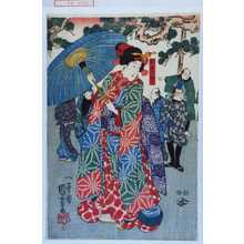 Utagawa Kuniyoshi: 「おそめ」 - Waseda University Theatre Museum