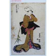 Utagawa Toyokuni I, 歌川豊国 (豊国〈1〉)による浮世絵「「城木やおこま 岩井半四郎」」