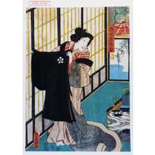 Japanischer Druck "「橋本屋白糸」" von Utagawa Toyokuni III, 歌川豊国〈3〉 (豊国〈3〉)