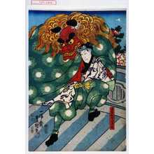 Japanischer Druck "「手古舞嶋升」" von Utagawa Toyokuni III, 歌川豊国〈3〉 (豊国〈3〉)