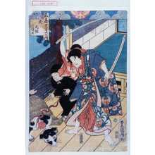 Utagawa Kunisada: 「楽屋十二支之内」「犬 犬塚信乃」 - Waseda University Theatre Museum