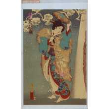 Toyohara Kunichika: 「藤の谷 岩井松之助」 - Waseda University Theatre Museum