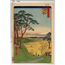 Utagawa Hiroshige: 「名所江戸百景」「目黒爺々が茶屋」 - Waseda University Theatre Museum