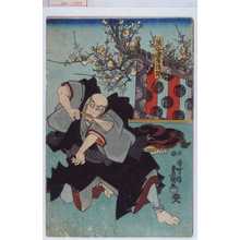 Utagawa Toyokuni III, 歌川豊国〈3〉 (豊国〈3〉)创作的日本版画《「熊谷連生法師」》