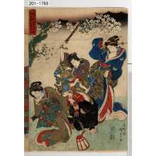 Utagawa Kunisada, 歌川国貞 (国貞〈1〉)による浮世絵「「亀戸天満宮奉納田舎源氏額面写」」