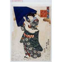 Utagawa Kunisada: 「当世見立七小町 あまこひ」 - Waseda University Theatre Museum